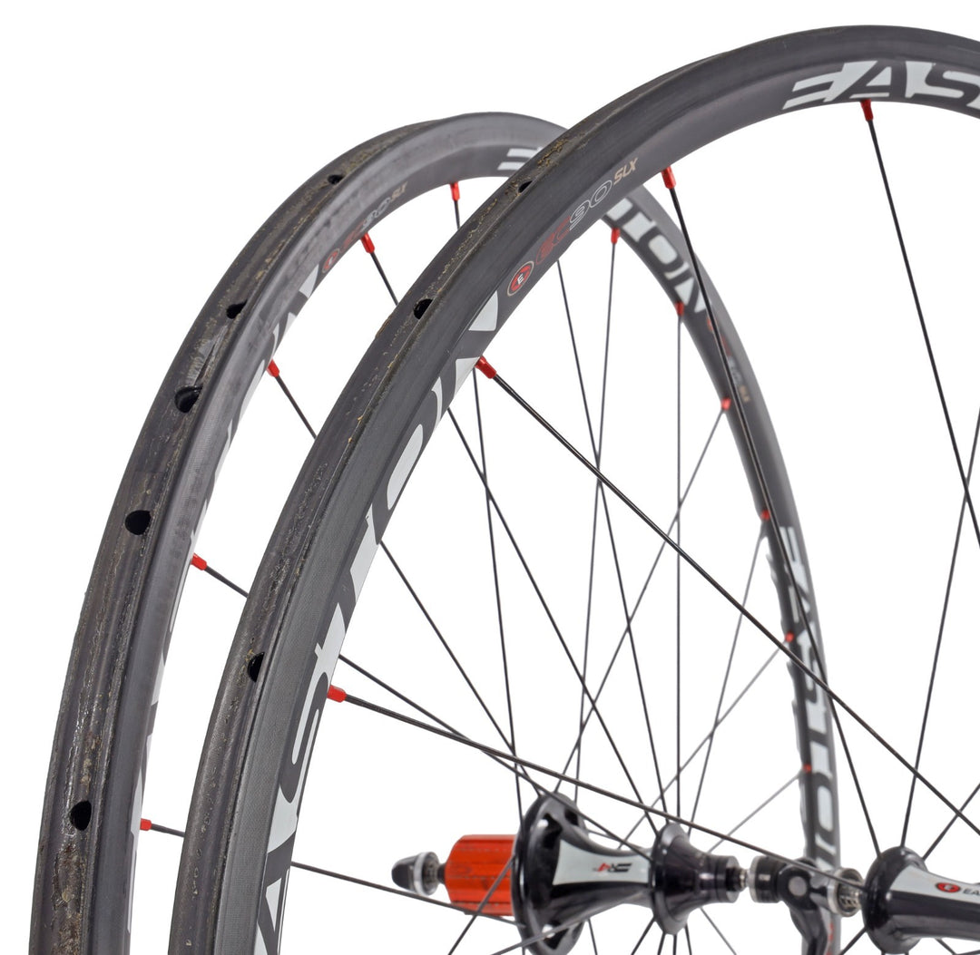 Easton EC90 SLX Carbon Tubular Road Wheelset Shimano 11 Spd 700c Rim Brake QR R4