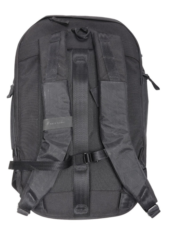 Able Carry Max Black Backpack 30L w/ skratch Labs Logo Travel Storage Flying