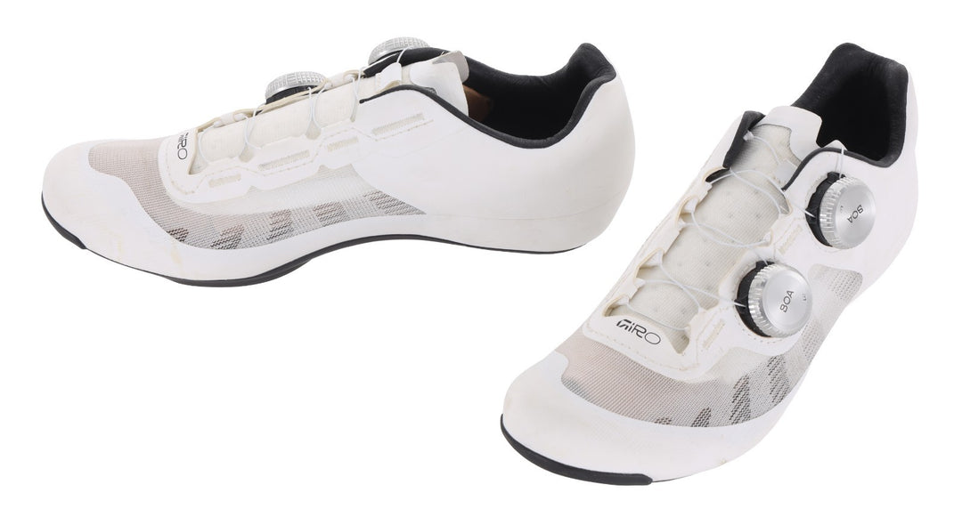 Giro Imperial II Carbon Road Bike Shoes EU 38 US Men 5.5 White 3 Bolt BOA Race