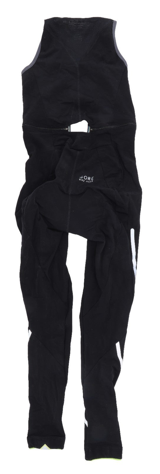 Gore Bike Wear Winter Thermal Bib Cycling Tights MED Zip Top Chamois BLACK Road