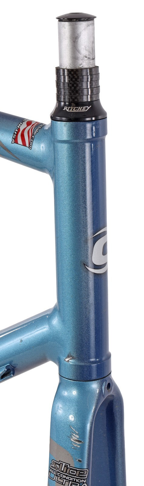 Cannondale R1000 Sport CAAD5 Alloy Road Bike Frameset XL 60cm Blue Rim QR 2003