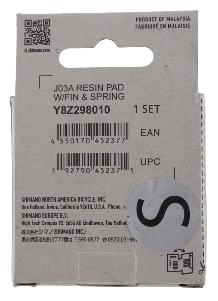 Shimano J03A Resin Fin Disc Brake Pads M9000 M9020 M8000 M785 Mountain Bike Road
