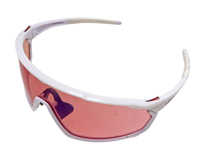 Roka SR-1 Cycling Sunglasses WHITE Frame Peach Lens GEKO Fit Triathlon Race