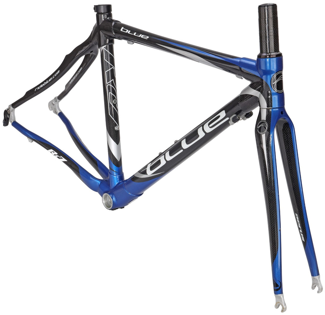 Blue Cycles RC7 Carbon Road Bike Frameset X-Small GLOSS CLEAR Rim QR USA 2008