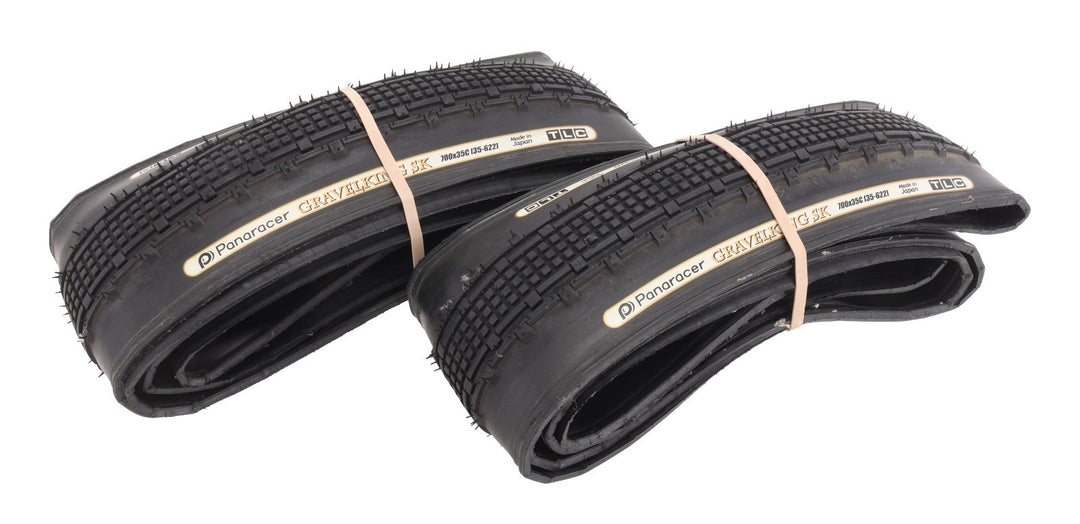 Panaracer GravelKing SK Tubeless Gravel Bike Tires 700 x 35c PAIR Black TLC CX