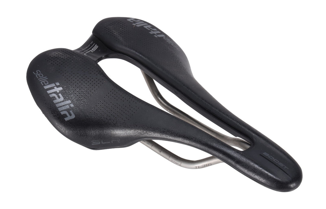 Selle Italia SLR Boost Superflow L3 Bike Saddle 145mm 7 x 7mm Ti 316 Gravel Road