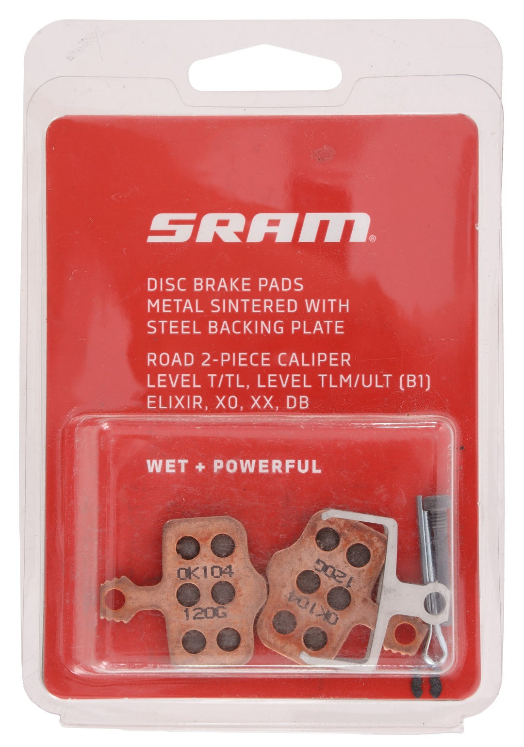 SRAM Hydraulic Disc Brake Pads Level Elixir X0 XX Steel Back 1 SET MTB