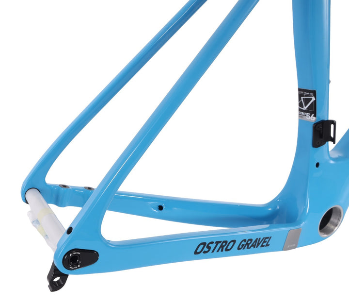 Factor Ostro Gravel Premium v1 Carbon Disc Frameset 56cm Blue CeramicSpeed 2023