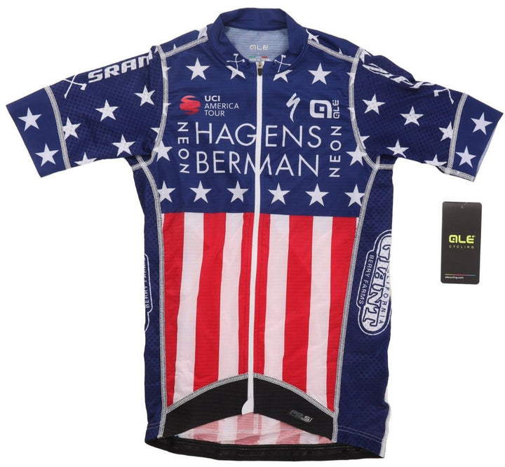 Ale Hagens Berman Axeon 2018 USA Champ Short Sleeve Road Bike Jersey Men SMALL