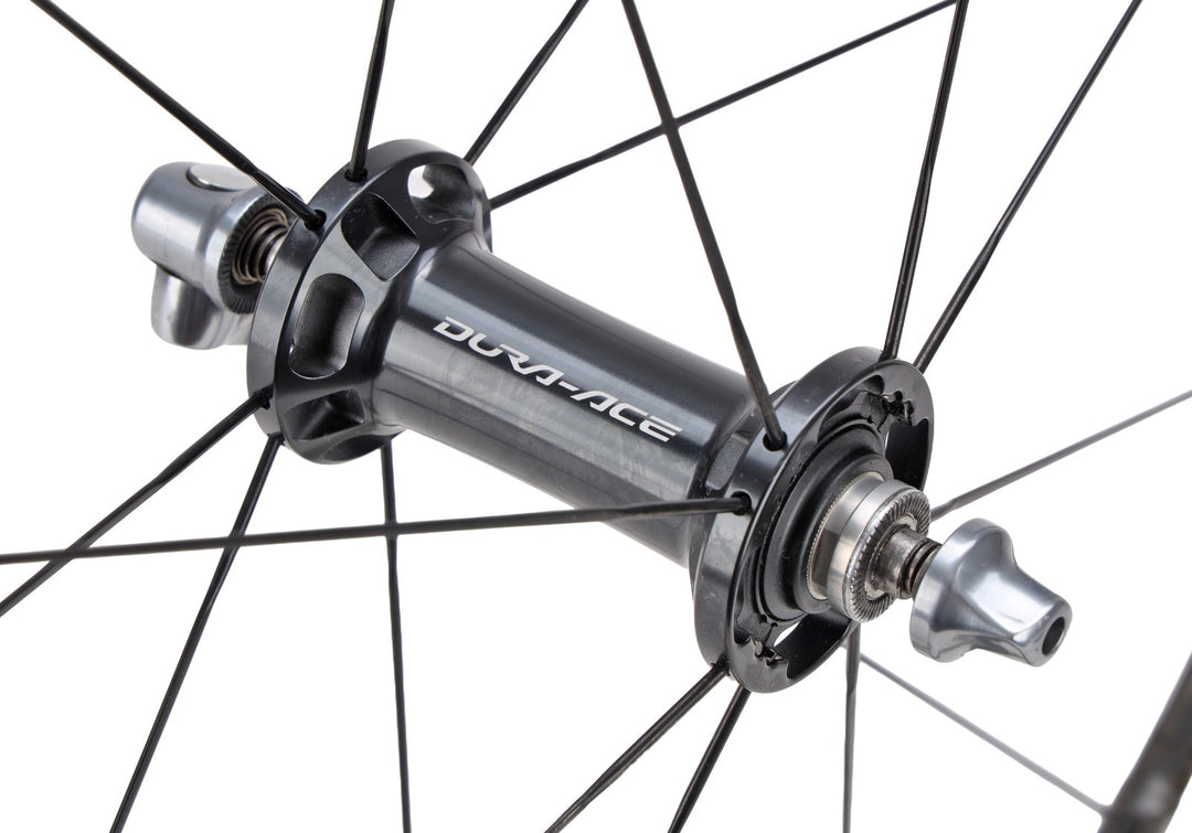 Shimano Dura-Ace WH-9000 C24 11 Spd Carbon Clincher Road Bike Wheelset 700c Rim