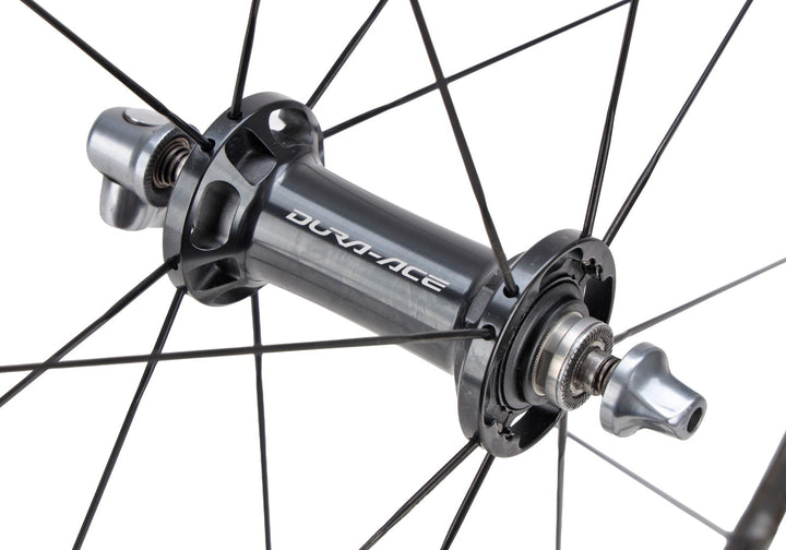 Shimano Dura-Ace WH-9000 C24 11 Spd Carbon Clincher Road Bike Wheelset 700c Rim
