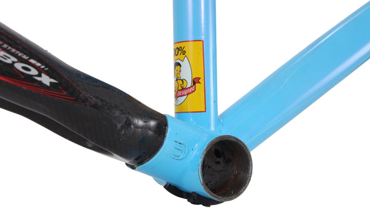 Bianchi Virata Steel Road Bike Frameset 55cm Blue 700c Easton Carbon Rear 2004