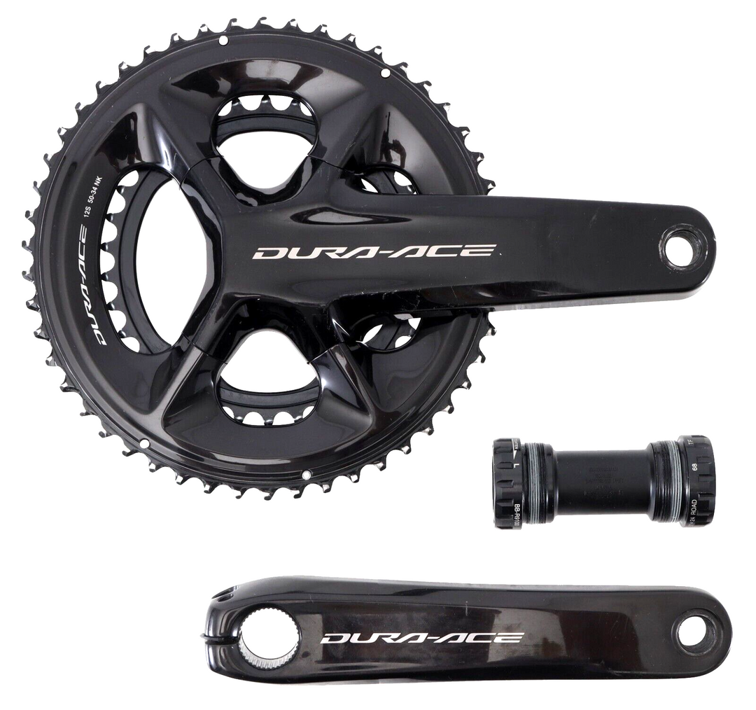 Shimano Dura-Ace FC-R9200 12 Speed Road Bike Crankset 172.5mm 50/34T w/ BB-R9100