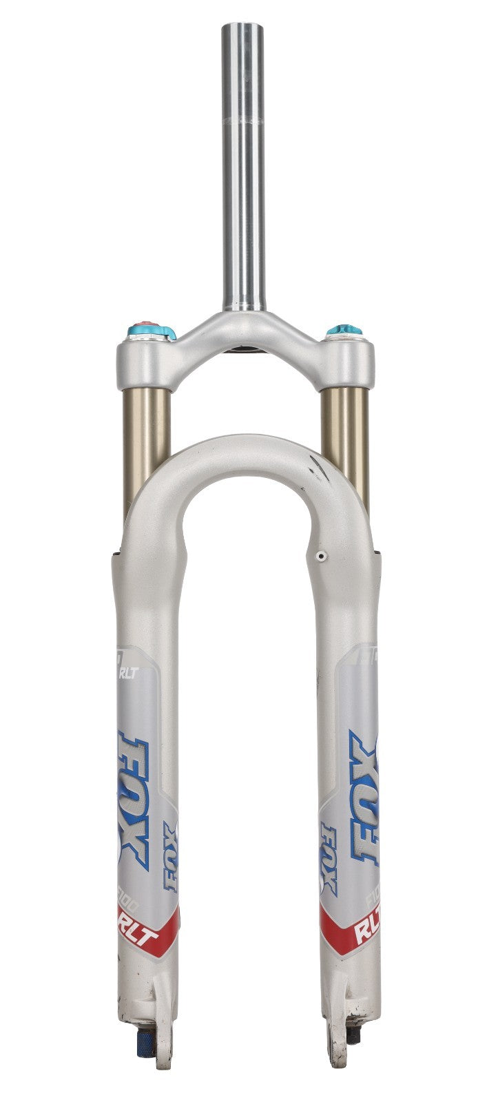 Fox Factory F100 RLT 32 Disc Mountain Bike Fork 26" 100mm w/ Lockout SILVER QR