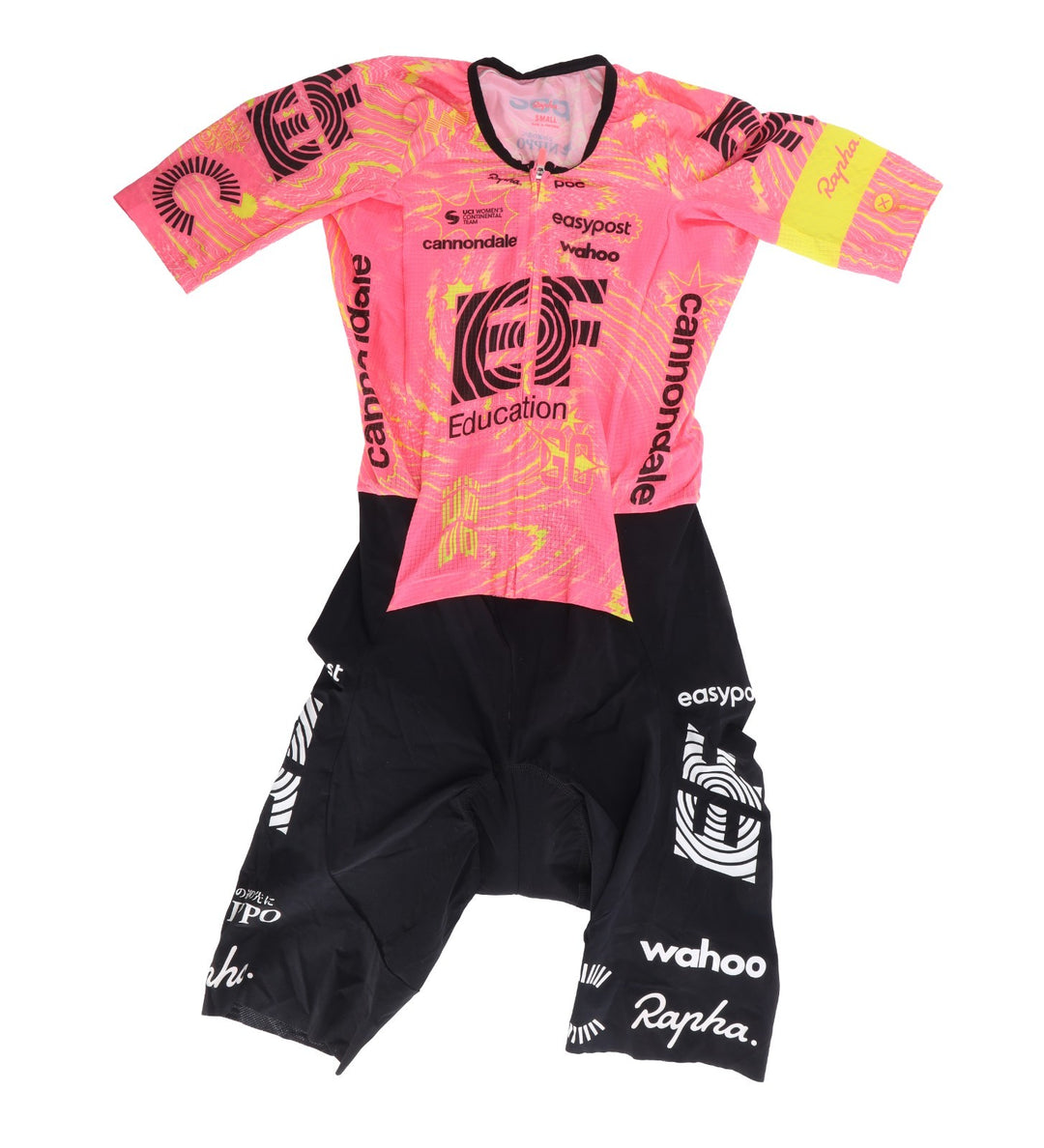 Rapha EF Cannondale Pro Team Women Short Sleeve Cycling Roadsuit SMALL