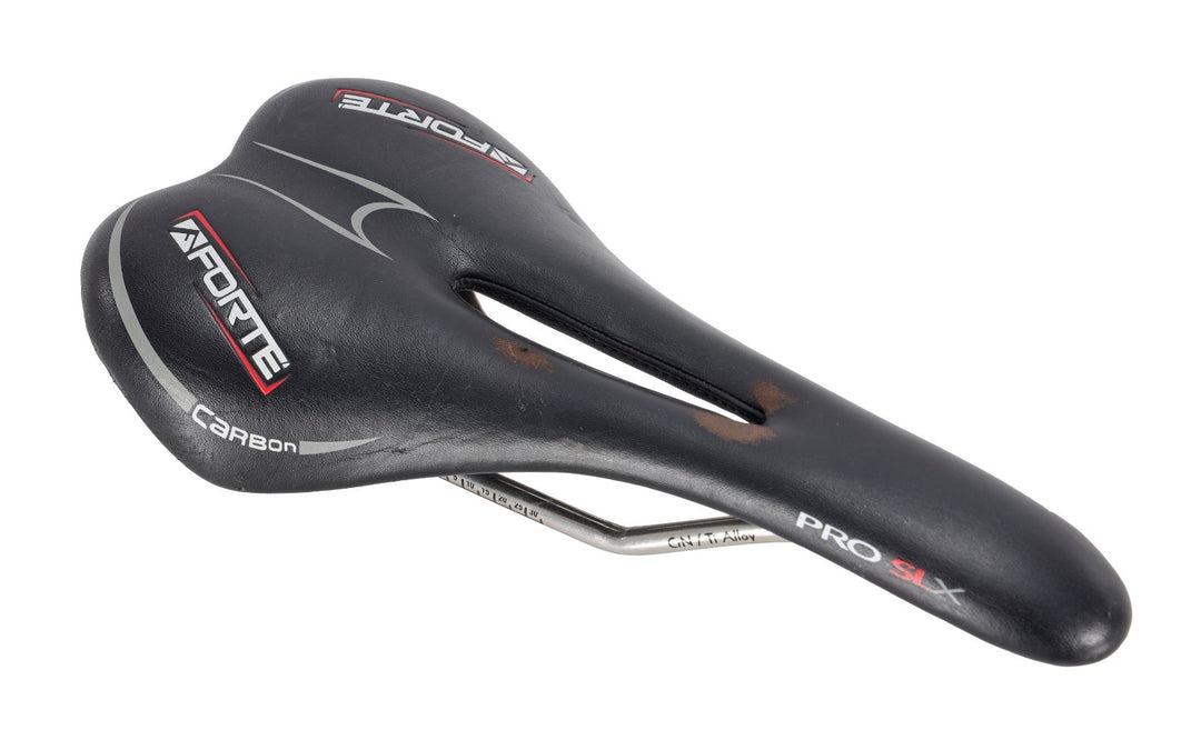 Forte PRO SLX Carbon Shell Road Bike Saddle 130mm 7x 7mm Titanium