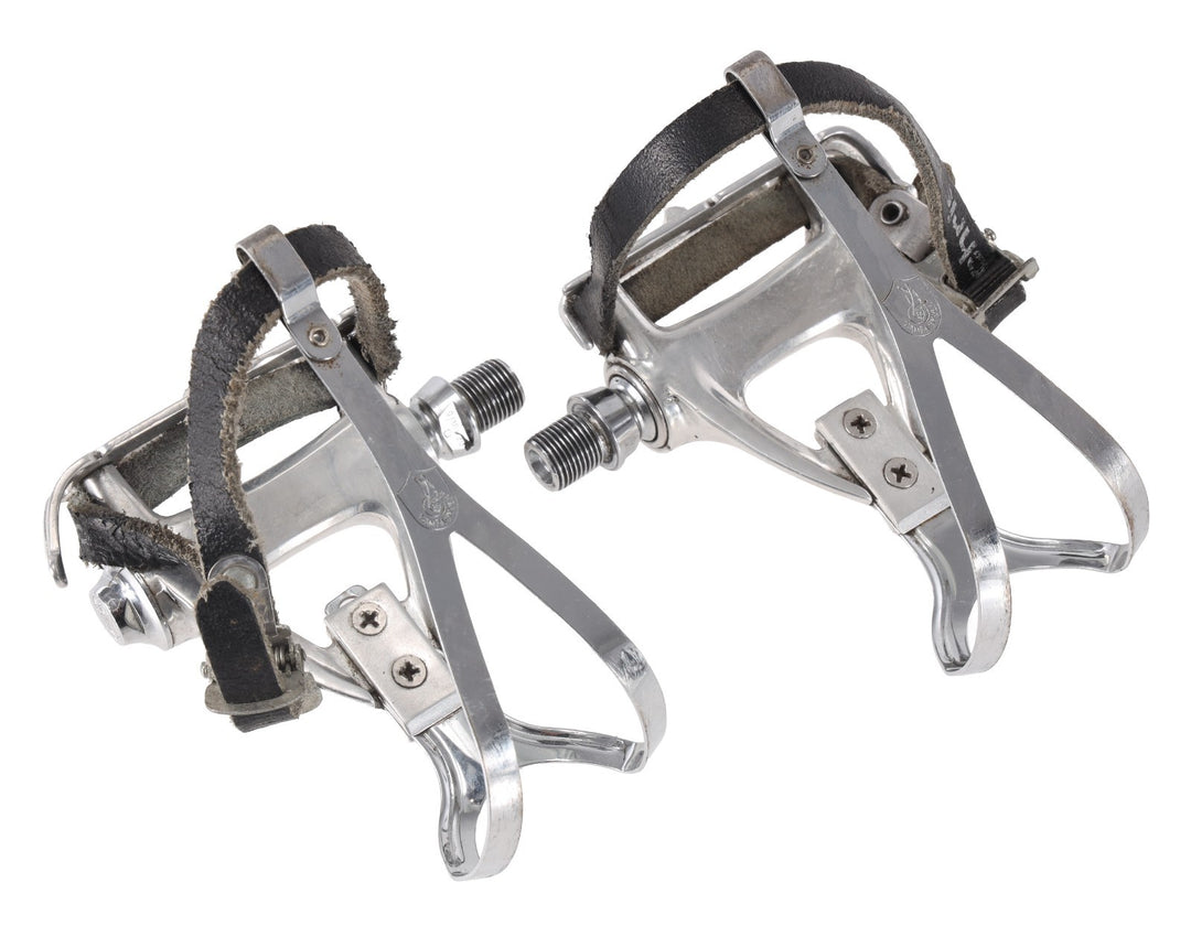 Campagnolo C-Record Athena/Chorus Platform Road Pedals XL Toe Clip 9/16" Vintage