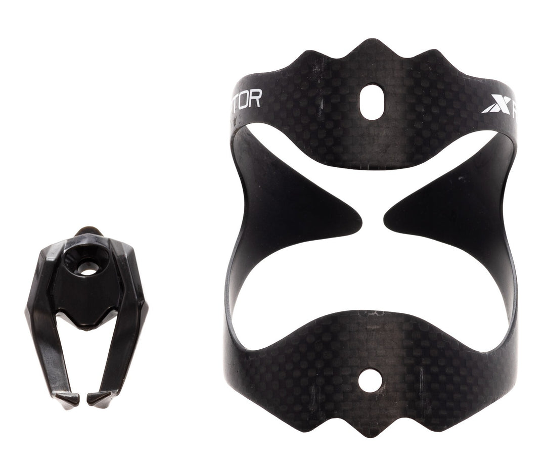 XLAB Raptor Reversible Carbon Water Bottle Cage Matte Black Triathlon Race Bike