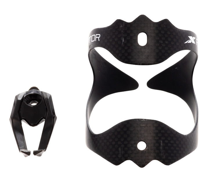 XLAB Raptor Reversible Carbon Water Bottle Cage Matte Black Triathlon Race Bike