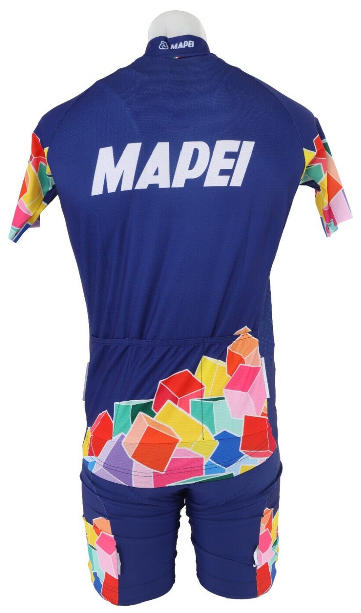 Santini Mapei Short Sleeve Cycling Kit Men LARGE Road Bike Jacket Socks Bundle