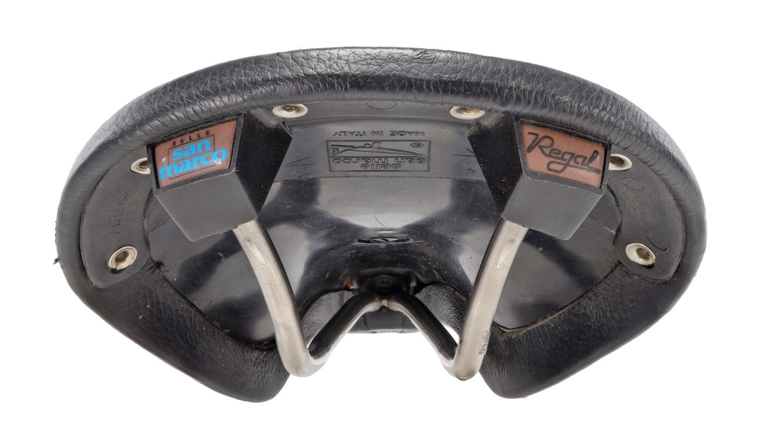 Selle San Marco Regal Road Bike Saddle 149mm BLACK 7x 7mm Titanium Rails Vintage