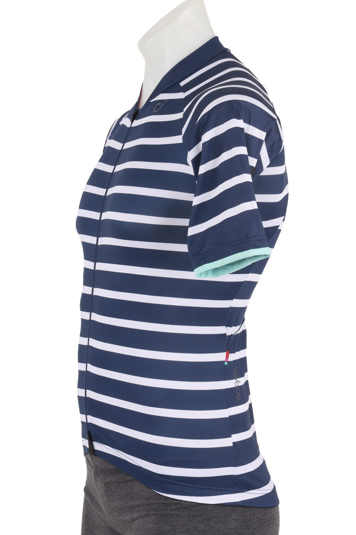 Velocio Breton SE Short Slv Cycling Jersey Men SMALL BLUE Road Gravel Race Fit