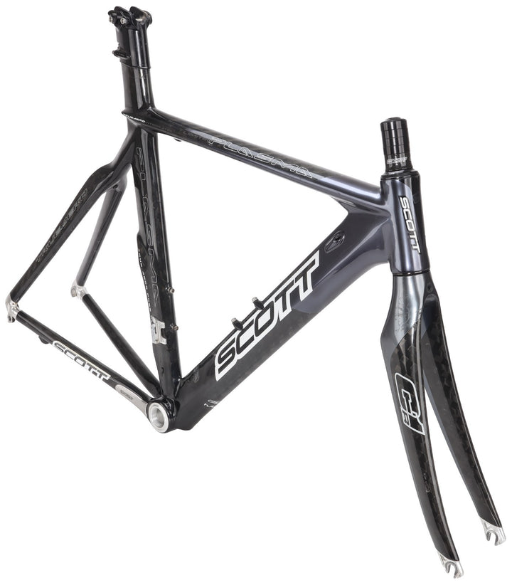 Scott Plasma CR1 LTD Carbon Triathlon Frameset MED Dark Silver QR Rim 700c 2008