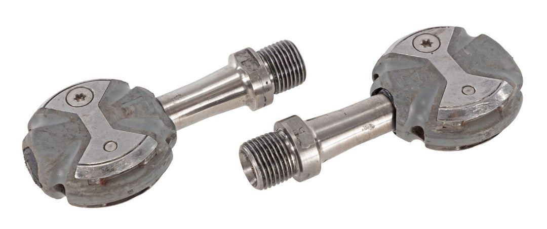 Speedplay Zero Clipless Road Bike Pedals Gray 50mm Titanium 4 Bolt Tri Race TT