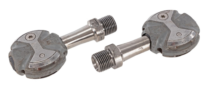 Speedplay Zero Clipless Road Bike Pedals Gray 50mm Titanium 4 Bolt Tri Race TT