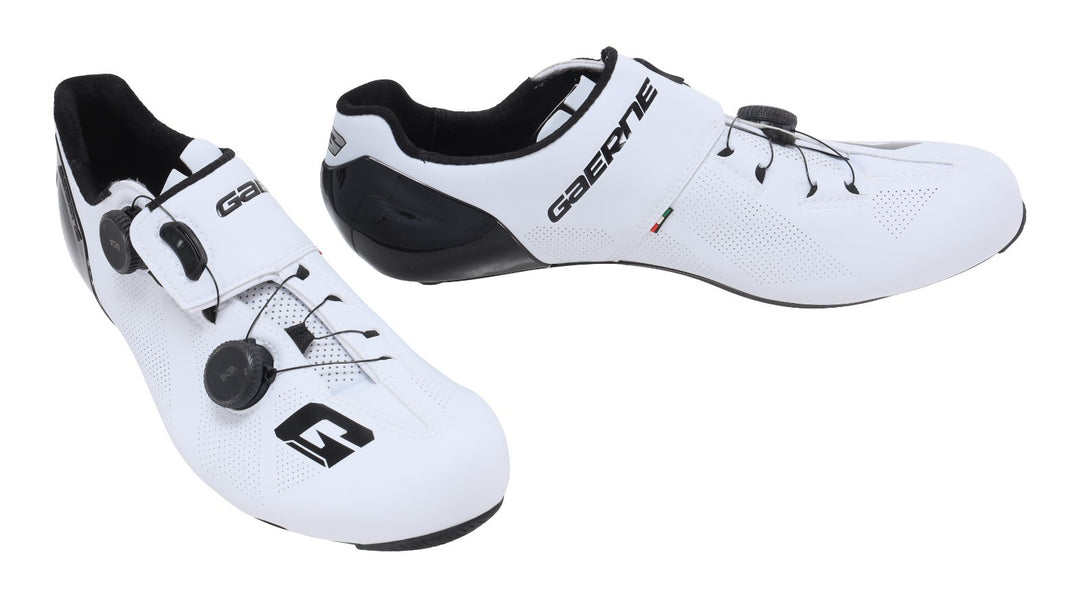 Gaerne G.STL Carbon Road Bike Cycling Shoes EU 46 US Men 11 WHITE 3 Bolt BOA