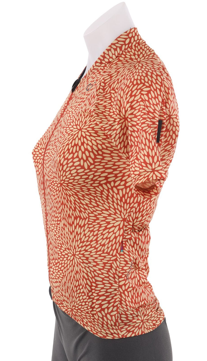 Velocio Unity Ultralight Women Short Sleeve Jersey XS Red/Orange Road Gravel CX