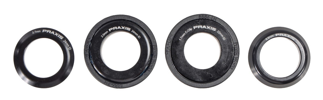 Praxis Works BB86 Road OR BB90/92 Mtn Bike Bottom Bracket for M24 GXP Spindle