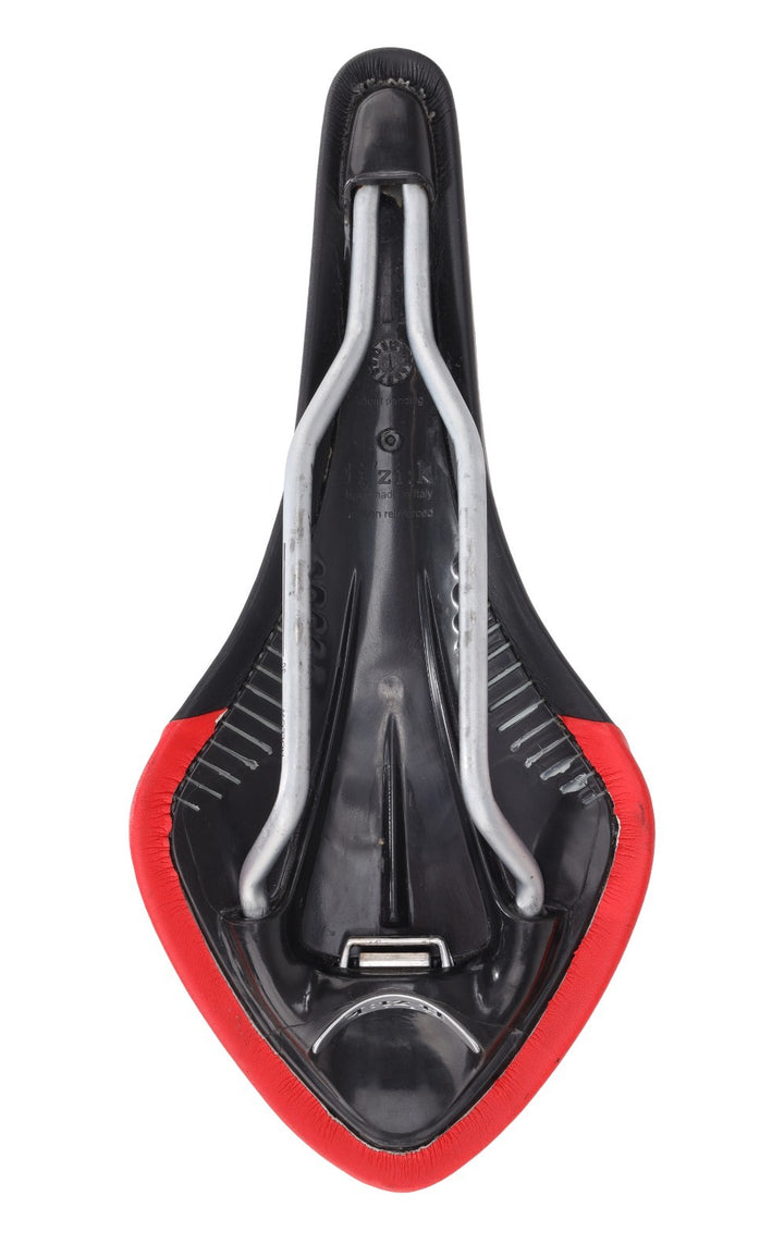 Fizik Arione Tri2 Road Bike Saddle 131mm 7x 7mm Manganese Rails BLACK RED Gravel