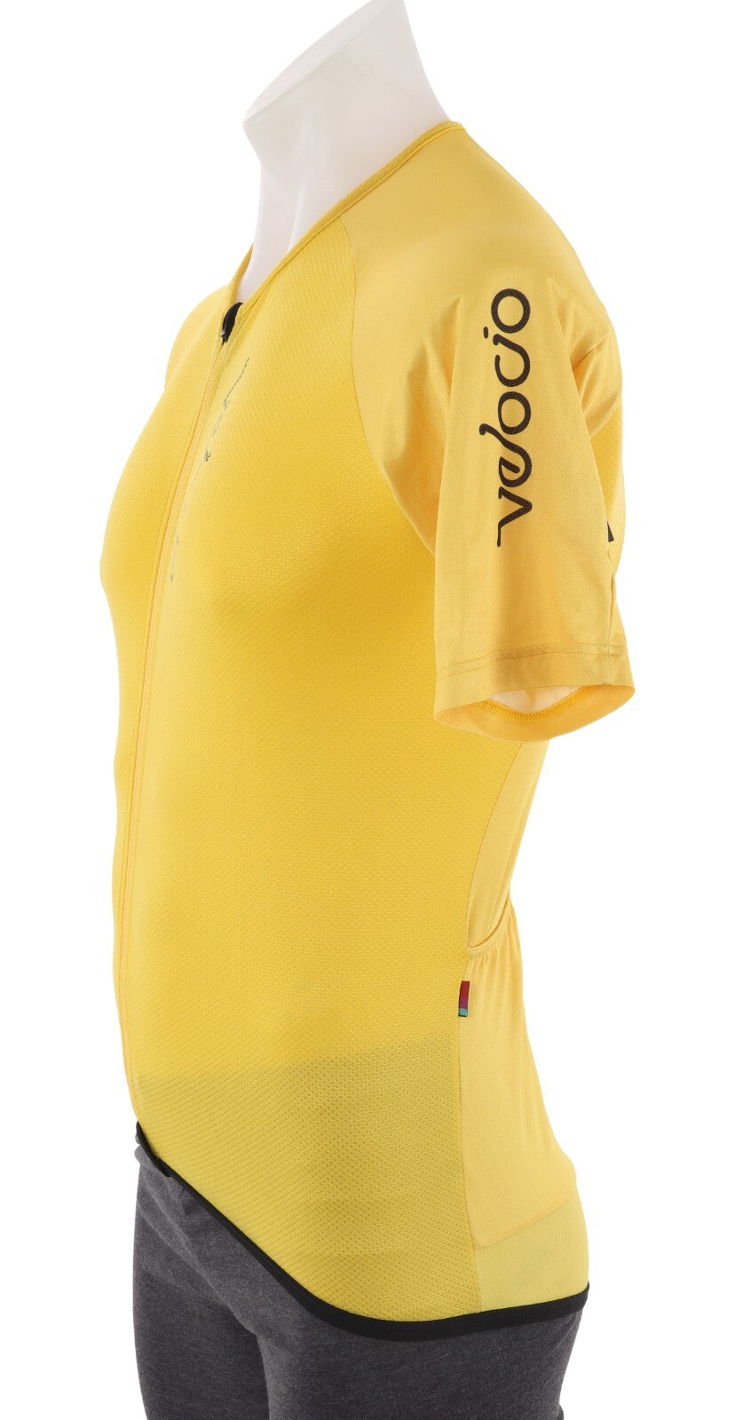 Velocio Radiator Mesh Short Slv Jersey Men MEDIUM Yellow Road Gravel Road Bike
