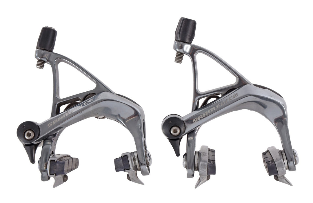 SRAM Force Road Bike Rim Brake Caliper PAIR Gray Center Mount F/R Race Tri