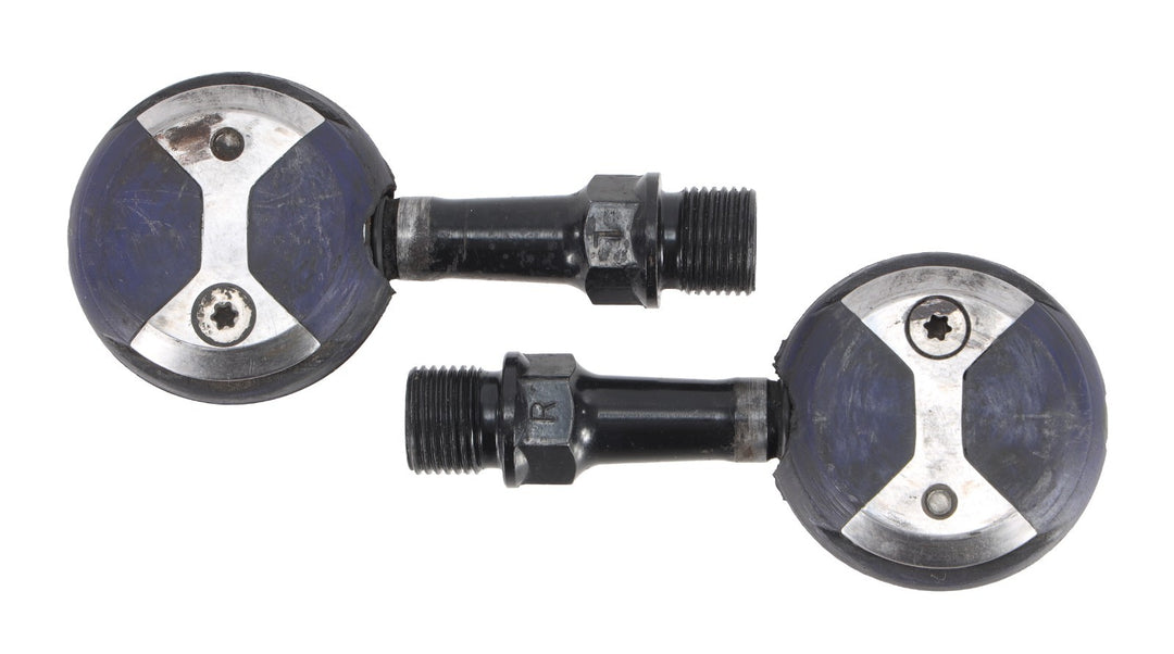 wahoo Speedplay X5 Chrome-Moly Clipless Road Bike Pedals Blue 53mm w/ Cleats