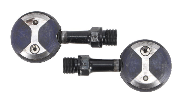 wahoo Speedplay X5 Chrome-Moly Clipless Road Bike Pedals Blue 53mm w/ Cleats