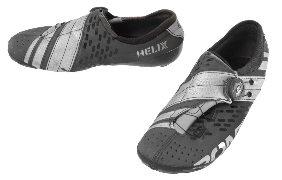 Bont Cycling Helix Carbon Road Shoes EU 42 US Men 8 Black BOA 3 Bolt Bike Tri TT