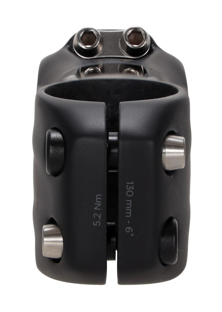 Black Inc Carbon Road Bike Stem 31.8 x 130mm 6º Black Gravel Titanium Hardware