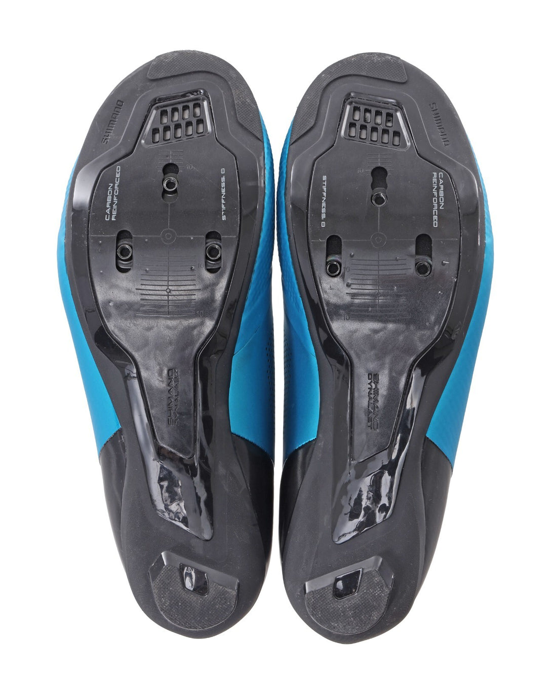 Shimano RC5W Carbon Road Bike Shoes EU 39 US Women 7.2 Turquoise 3 Bolt BOA Race