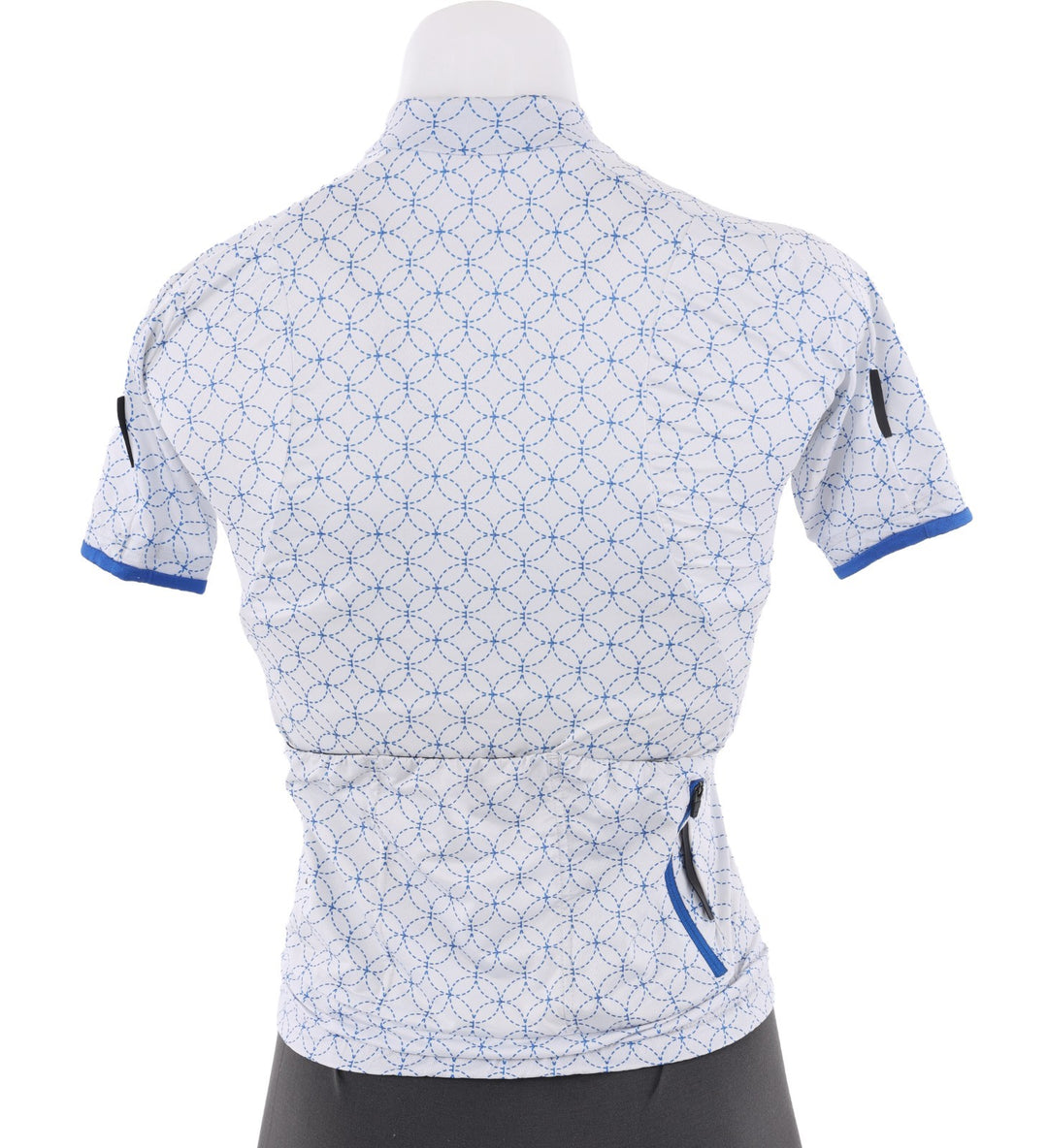 Velocio Geo SE Short Sleeve Cycling Jersey Women XS WHT/BLUE + SM Base Layer