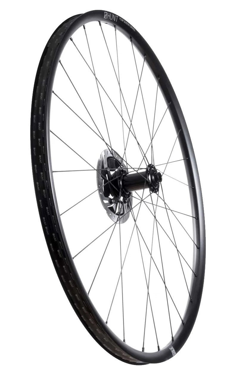 HUNT 4 Season Gravel Alloy Tubeless 12x 100mm CL Disc FRONT Wheel 700c Bike CX