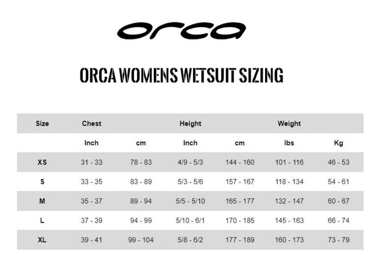 Orca Alpha Wetsuit Women XS BLACK Yamamoto Swimming Triathlon Full Length Swim