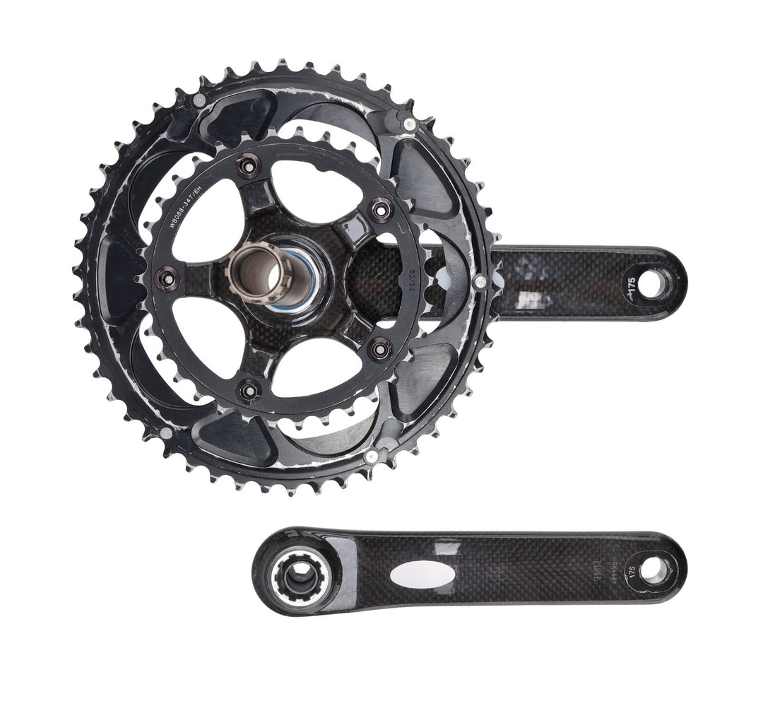 FSA K-Force 2x 10 Speed Carbon Road Bike Crankset 175mm 50/34T Compact 110 BCD