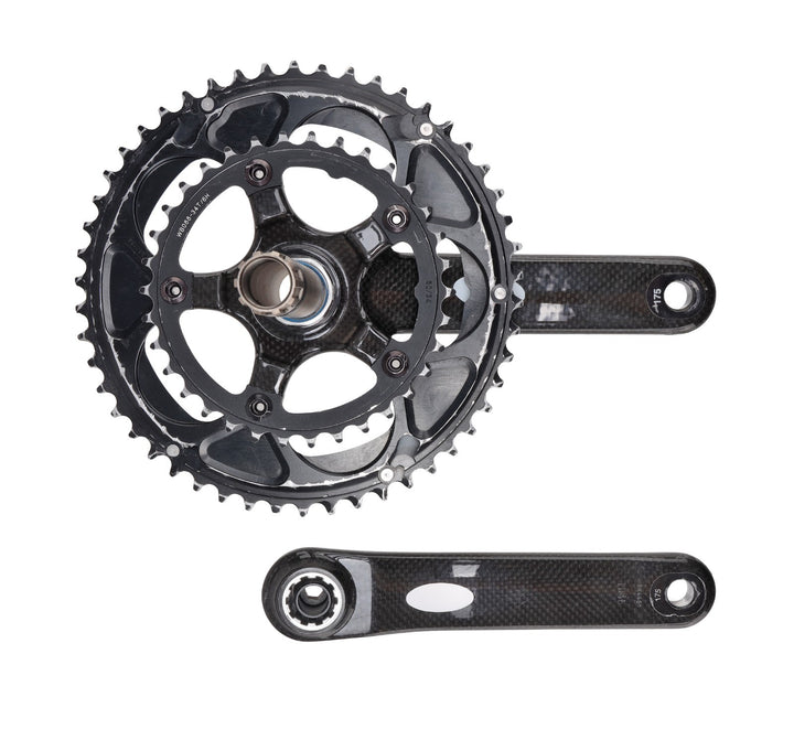 FSA K-Force 2x 10 Speed Carbon Road Bike Crankset 175mm 50/34T Compact 110 BCD