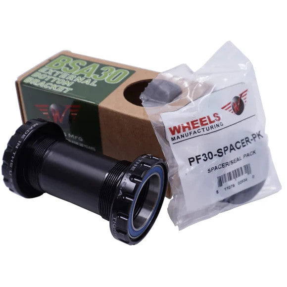 Wheels MFG BSA Road Bike Bottom Bracket 30mm Spindle 68-73mm Mountain ABEC-3