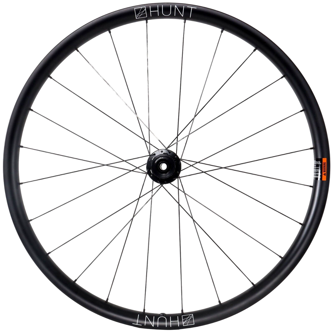 HUNT 650b Adventure Carbon CL Disc 12x 100mm Mountain Bike FRONT Wheel Gravel CX