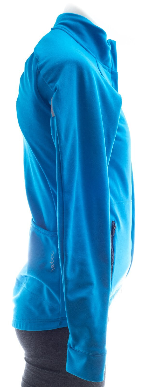 Velocio Zero HL Winter Fleece Jacket Men's MEDIUM Blue Road Gravel Cyclocross