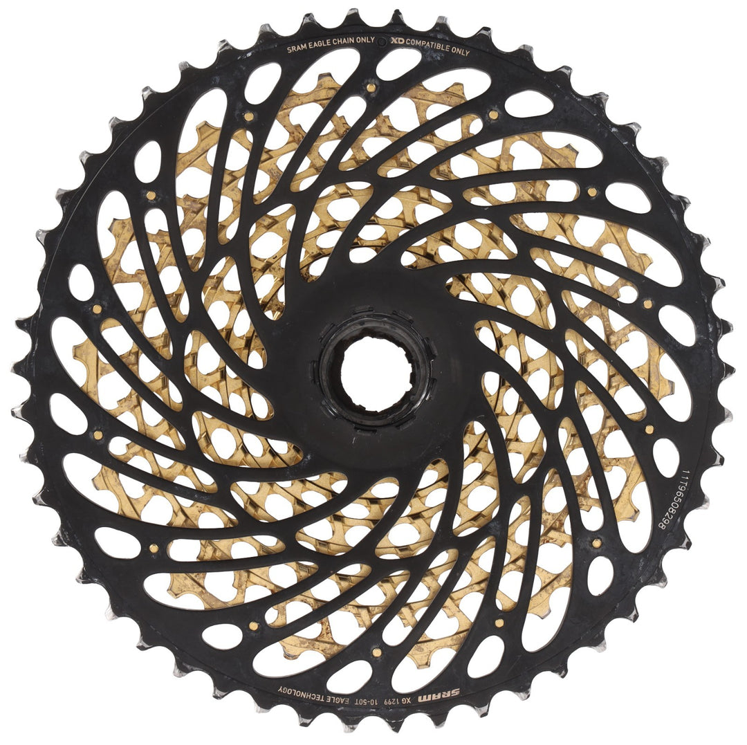 SRAM XX1 Eagle XG-1299 AXS 12 Spd Mountain Bike Cassette 10-50T GOLD XD 500% MTB