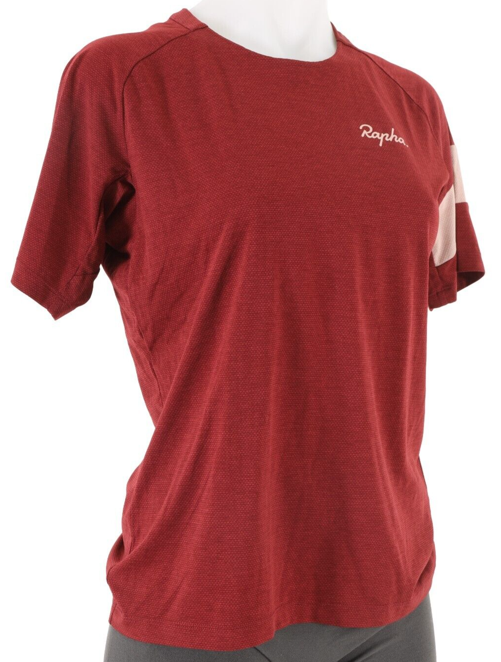 Rapha Women Trail Technical Short Sleeve T-Shirt SMALL Maroon Mountain Bike XC